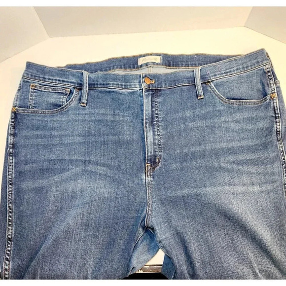 Madewell Medium Wash Road Tripper Skinny Jeans Size 37P Blue - Picture 5 of 9